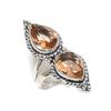 Natural Morganite Gemstone 925 Sterling Silver Jewelry Ring Size 6.5 c6u02