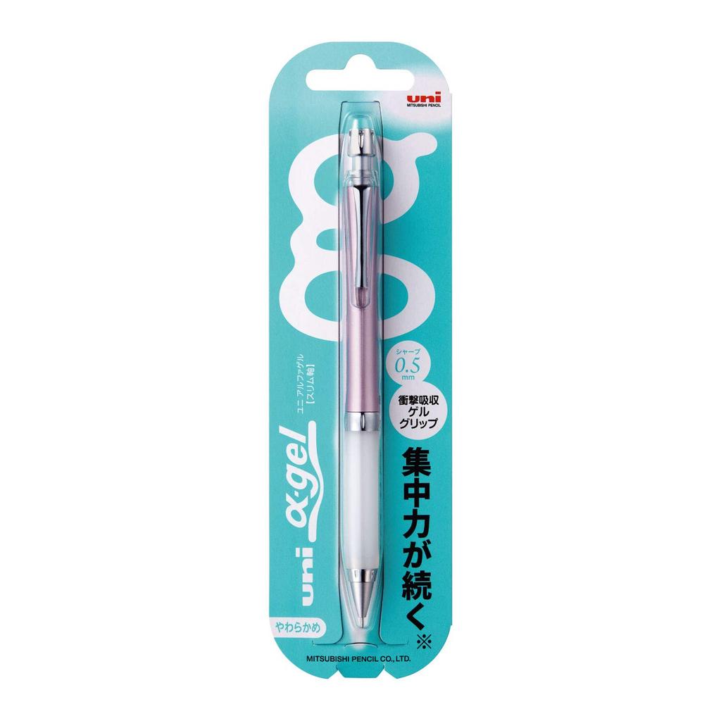 Mitsubishi Pencil Mechanical Pencil Alpha Gel Slim Soft Noble Pink 0.5 M5807GG1PN.13