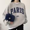 Navava Women Paris Lettering Long Sleeve Sweatshirt Nt2216