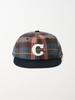 Olinkeompeulliteu C Logo Check Cap (Brown Check)