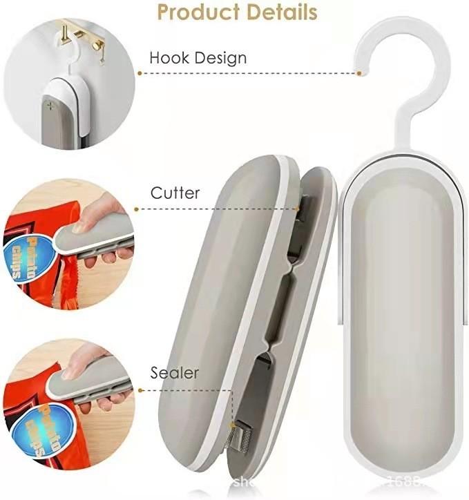 Mini Portable Sealing Machine Hand Pressure Sealing Clamp Food Fruit Preservation Sealing Clip