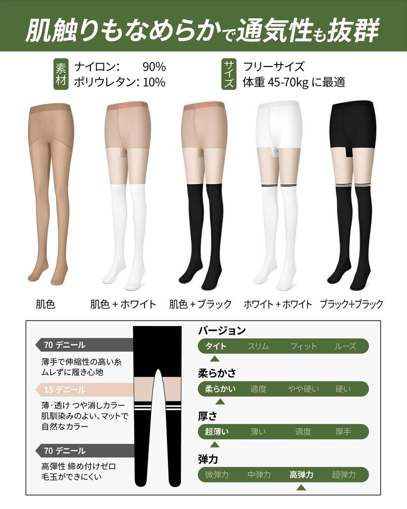 Golf Golf UV Cool To the UV Black Black [GOKEI] Stockings, Leggings, Tights, Knee-High Socks, Wear, Protection, Thin, Summer, Korean, Touch, Women's,