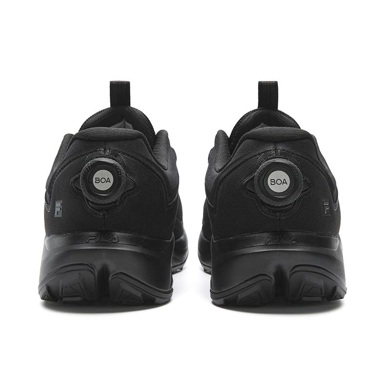 Fila BOA WOLF 2+ Cushioning Abrasion Resistant Coverage Lightweight Low Top Outdoor Shoes Men's Black Sand Gray A12M611219FBS