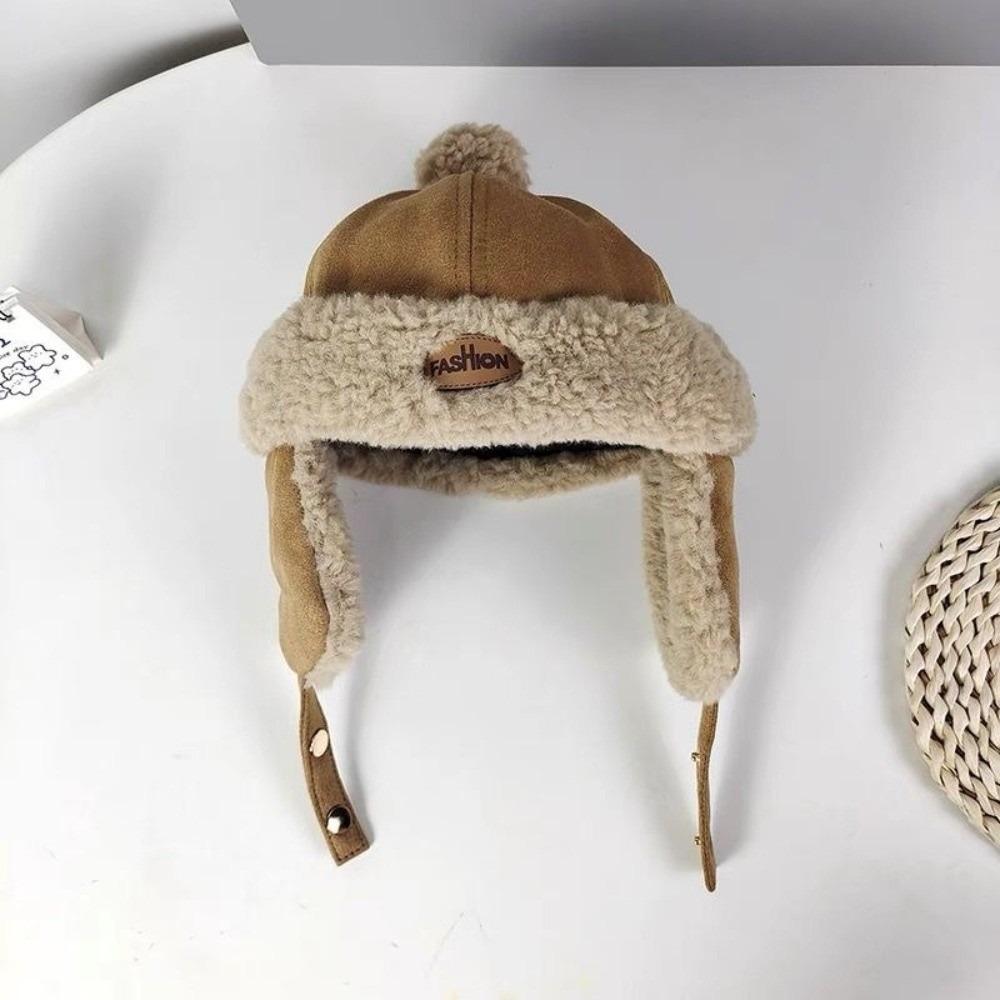 Cute Kid Lei Feng Hat Fleece-Lined Ear Protection Cap New Warm Hat Children
