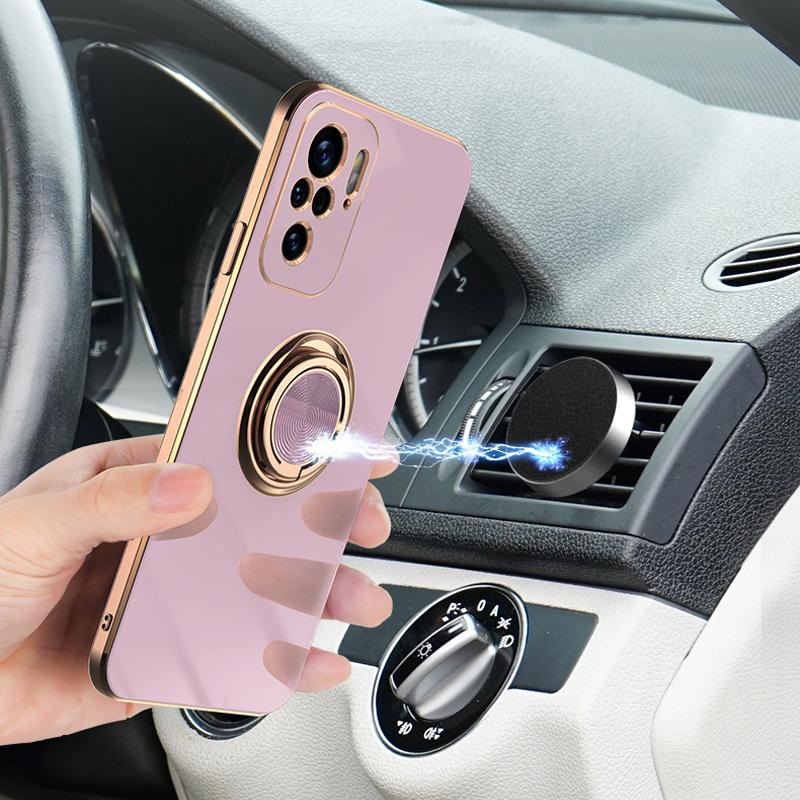 Étui de luxe avec anneau magnétique pour Xiaomi Mi 10T 11T Redmi Note 10 Pro 10Pro Mi10T T, housse de protection complète avec support