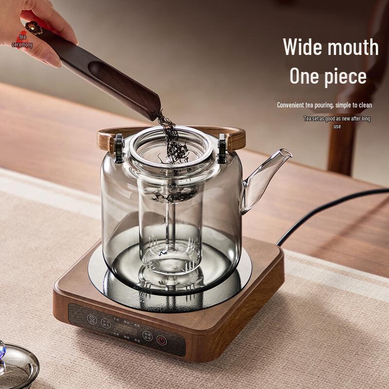 High Borosilicate Glass Integrated Teapot & Kettle with Infuser