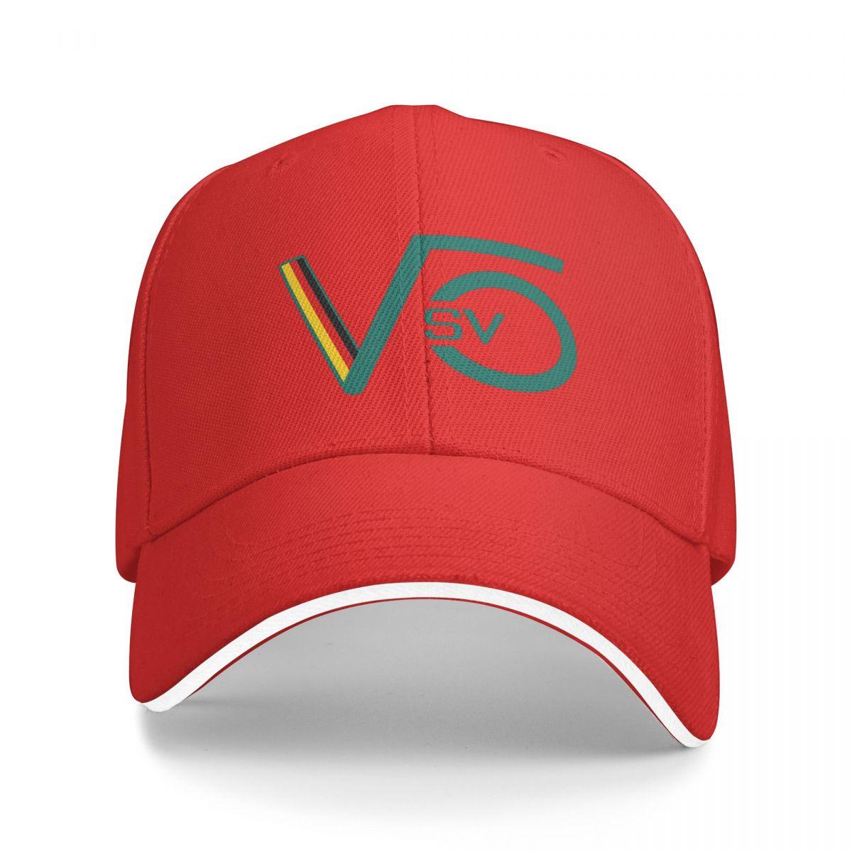 

Sebastian Vettel Logo SV5 F1 2022 Кепка Модные повседневные бейсболки Регулируемая шляпа Хип-хоп Бейсболки унисекс полихромные One Size