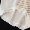 3Pcs Mid Waist Stripe Letter Briefs Ultra-thin Underwear for Women Mesh Seamless Panties  Gifts