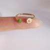 Summer Fresh Daisy Drop Ring: Versatile, Stylish Korean Design for Women