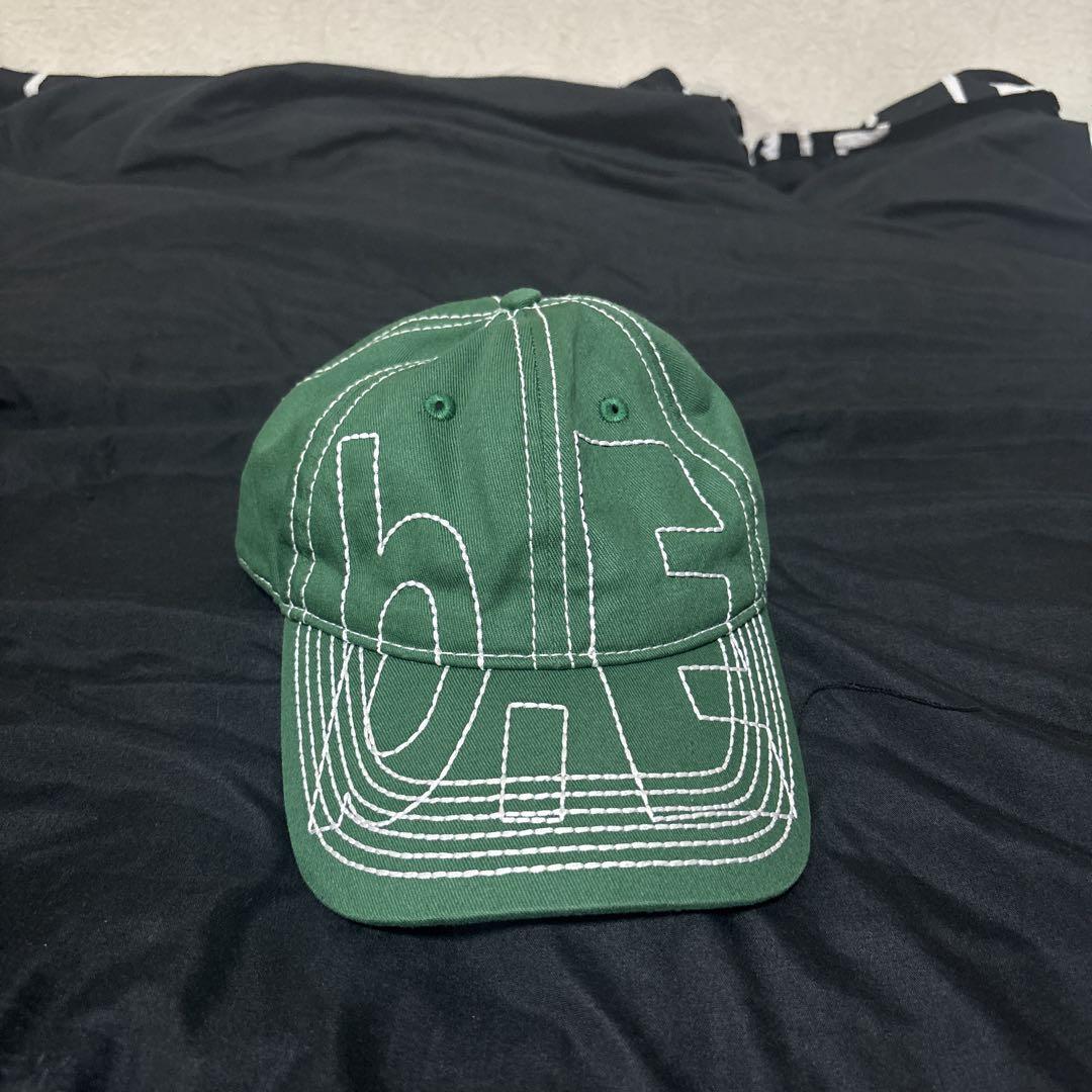 

[USED] b.Eautiful logo embroidered green cap