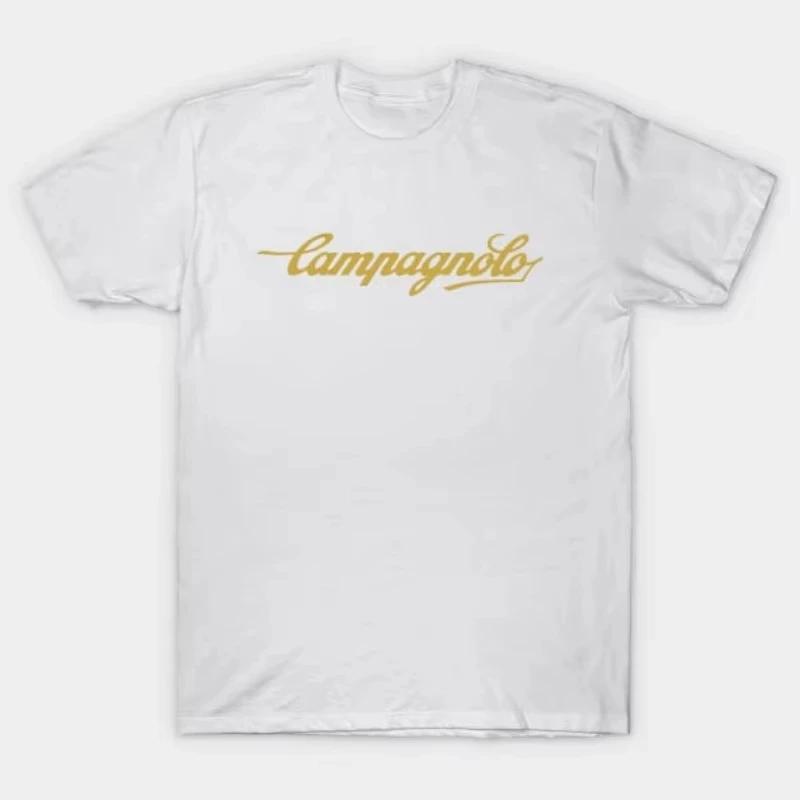 Campagnolo Tričko Grafický potisk Vintage Všestranný Y2K Top Látkové Tričko Styl Luxusní značky Tričko za levno Cyklistický Jezdec Tričko