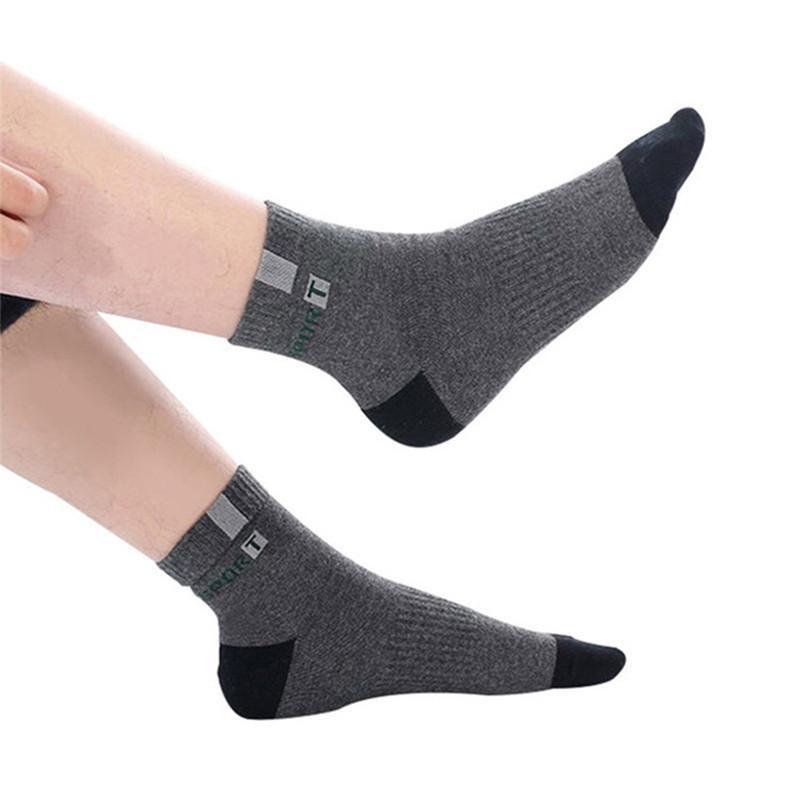 5 Paar Herrensocken Sport Business Langlebige Nähte Feste Socken Mann Dehnbar Hervorragende Qualität Atmungsaktive Gemütliche Socken