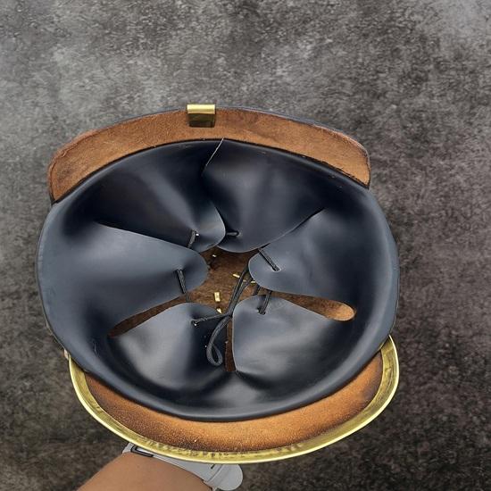 Brass Leather Prussian Pickelhaube Helmet Handcrafted German Imperial Style Gifting Item