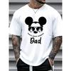 2025 Mickey Mouse Bester Papa aller Zeiten T-Shirt Kurzarm Herren Sommer Unisex Oversized T-Shirt Vatertags-Geburtstagsgeschenk