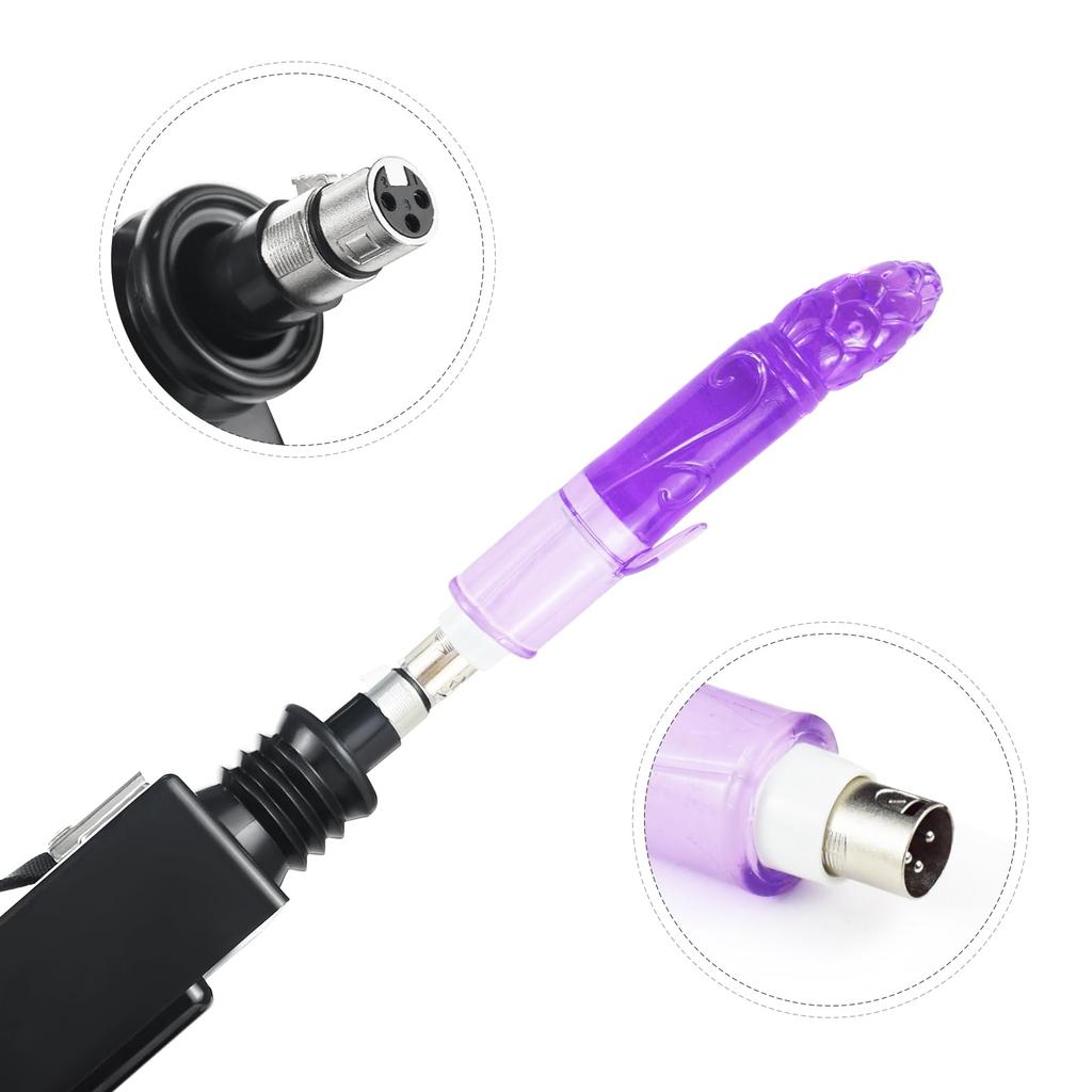 ANNGEOK Sex Machine Dildo 3XLR Connector for Sex Anal Dildo Electric Dildo Piston Anal Unisex Sex Toys Accessory, Machine, Set, Machine, Accessories,