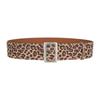 Women'S Belt Personalized Leopard Print Wide Waist Seal High-End Leather Dress Decorative Belt Women