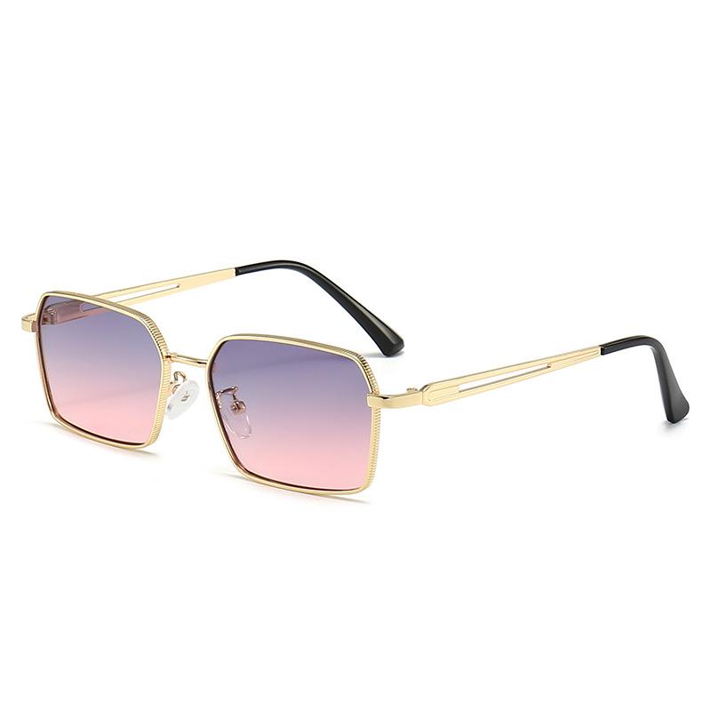 Retro Square Sunglasses for Men Women Vintage Small Frame UV400 Sun Glasses Fashion Metal Driving Eyewear Outdoor Shades