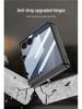 Samsung Z Flip7 Case: 360° Rotating Stand with Wireless Charging, Flip6 Compatible, Transparent Protective Hinge Cover