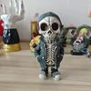 Halloween Skeleton Doll Resin Ornament Alien Hoodie Ghost Festival Party Desktop Courtyard Decorationv