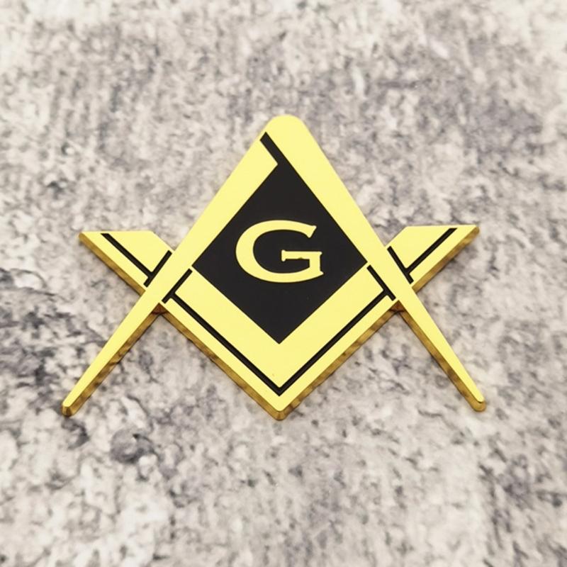 Masonic Fraternity Emblems Decal Badge Sticker Strong Adhesive Long Lasting Shine for Car Truck Motorcycle Accessories