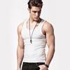 Pánská letní lehká bavlněná fitness vesta v americkém stylu - Prodyšná, savá, slim fit pro běh a trénink