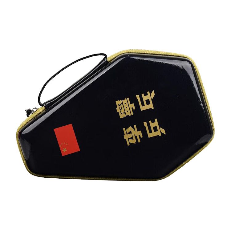 Li Ning China National Team Large Logo Synthetic Leather Table Tennis Racket Storage Bag Unisex Accessories Black ABJS007-2 Black