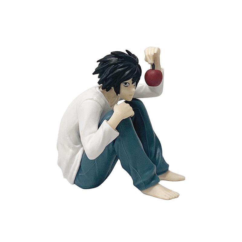 8/16Cm Anime Death Note Figure L Lawliet Ryuk Holding Apple Model For Car Ornament Figurine Fans Collection Christmas Gift