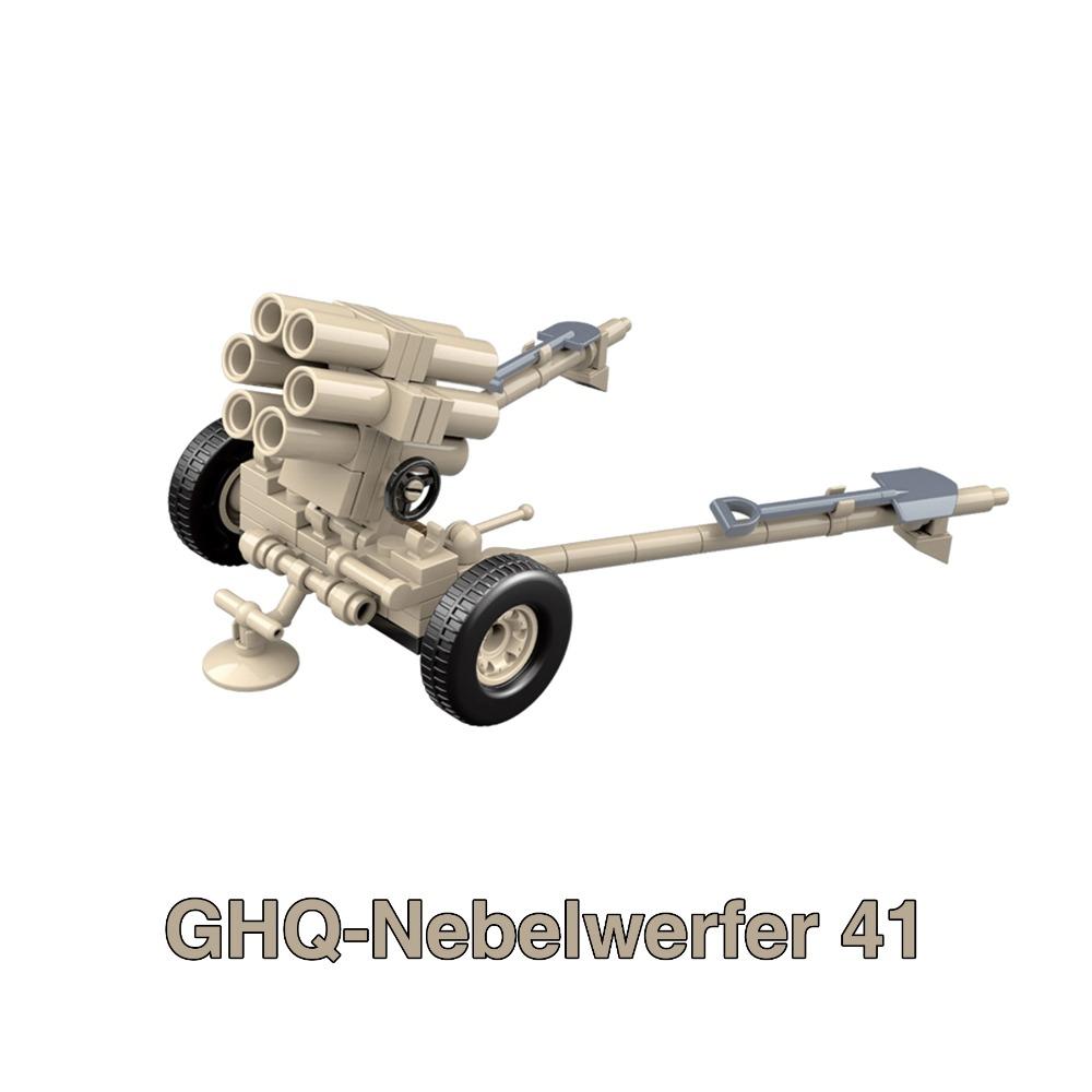 WW2 88mm Flak Gun Cannon Rocket Artillery Military Army War Weapons Soldier MOC Playmobil Model Building Block Children Kid Toy