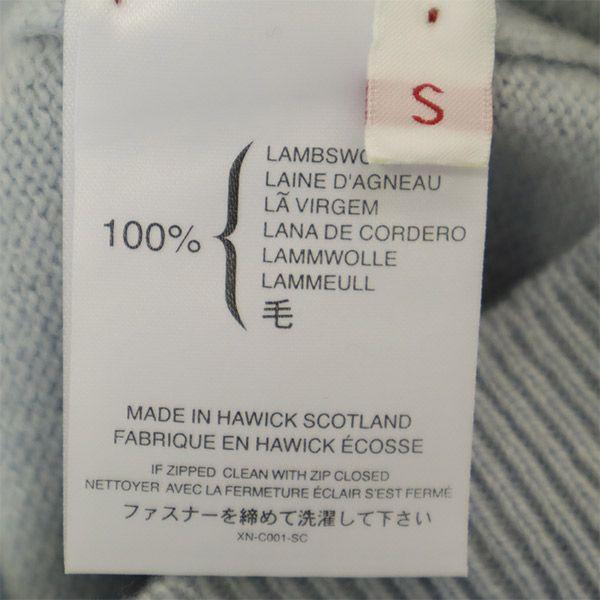 Pringle of Scotland wool Argyle Pattern Knit jacket S Blue Women Used