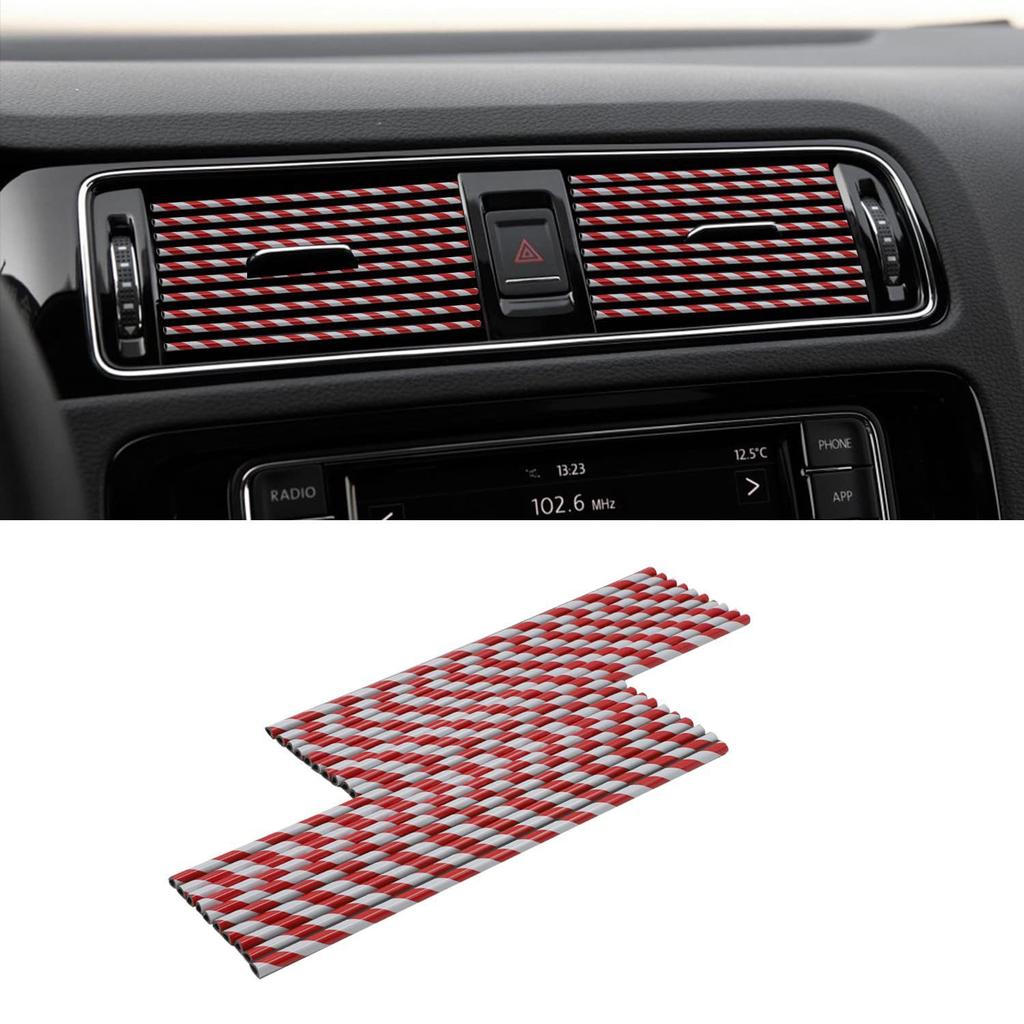 Car air outlet decorative strip, grille clip, U-shaped, electroplated, bright strip, chrome plated air conditioner, color interior modification