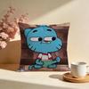Stylish TThe Amazing World of Gumballable Cushion Cover Stylish Washable Pillow Cover Ideal for Couch Bedroom Car Decoration
