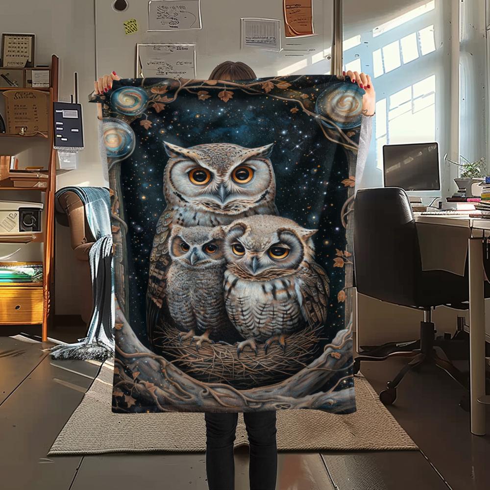 1Pc Cartoon Print Flannel Blanket, High Quality Comfortable for All Seasons, Home Decor, Warmth and Comfort, Perfect for Christmas Birthday Gift