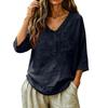 Womens Spring Tops Loose Fit V Neck Button Down Summer Shirts for Women Casual Lightweight Womens Summer Shirts Blouse