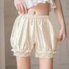 Sikkerhet Elastisk Underskjørt Shorts Blonder Lolita Dame Løs Sommer Tynn Hjemmegresskar Søt Anti-tømt Shorts for Jenter