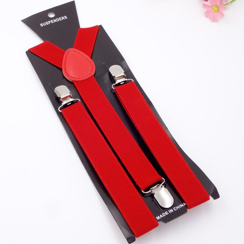 Men'S Adjustable 1 Inch Wide Y Shape Elastic Hanging Pants Suspenders Daily Dressing Accessories Strong Metal Clips Unisex