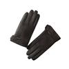 Men Genuine Spring Gloves Leather Gloves Touch Screen Black Real Sheepskin Thin Driving Gloves Business Brown Glove