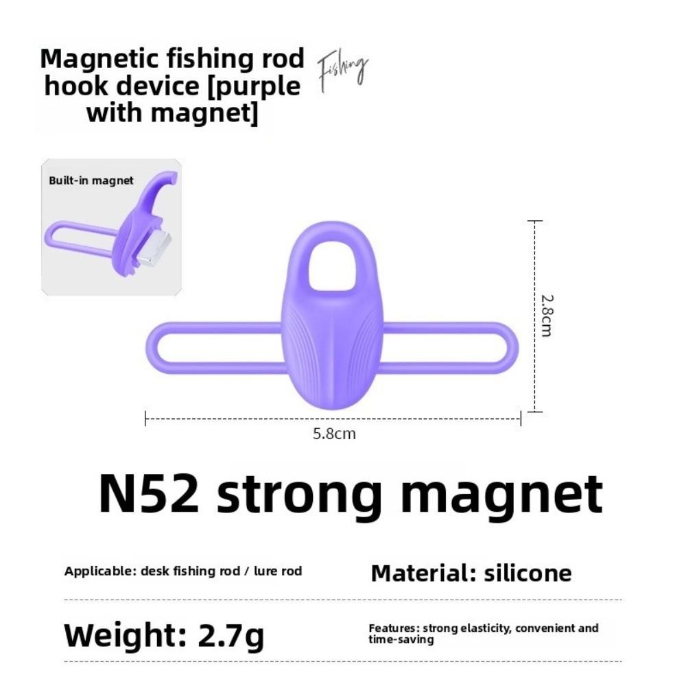 Lightweight High Elastic Silicone Bait Hook Holder Non-slip Lure Holder  Hook Organization