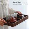 Food Serving Tray Food Tray Tea Tray Rectangular Wooden Serving Tray with  Breakfast Food Tray for Tea Coffee Fruit Snack