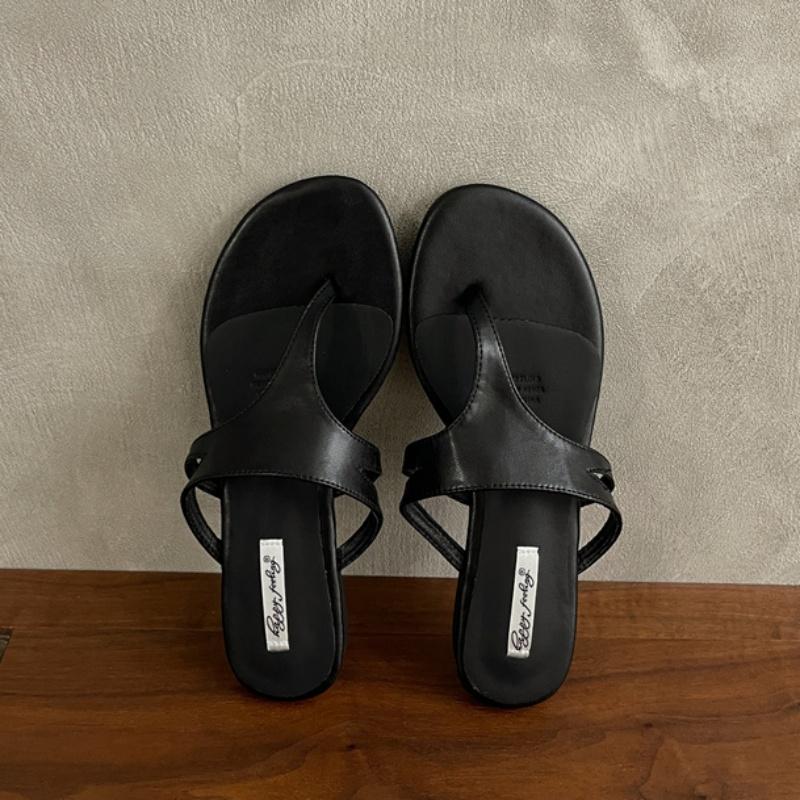 Fashion Bailamos Fashion Round Clip Toe Women Slippers Flat Heel Beach Slides Outdoor Casual Sandals 2025 New Summer Flip Flops Shoes
