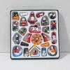 Hand-Painted Wooden Christmas Tree Ornaments Small Pendant Dolls in Box