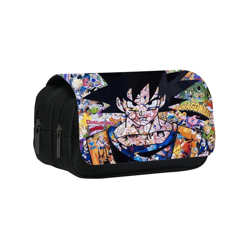 Dragon Ball Goku Anime Pencil Case Big Pencil Bags Stationery Pen Case For Boys Trousse Double Layer School Pencil Case