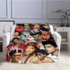 Singer Bruno Mars Printed Blanket Children's Warm Blankets Flannel Soft and Comfortable Home Travel Blanket Birthday Gift