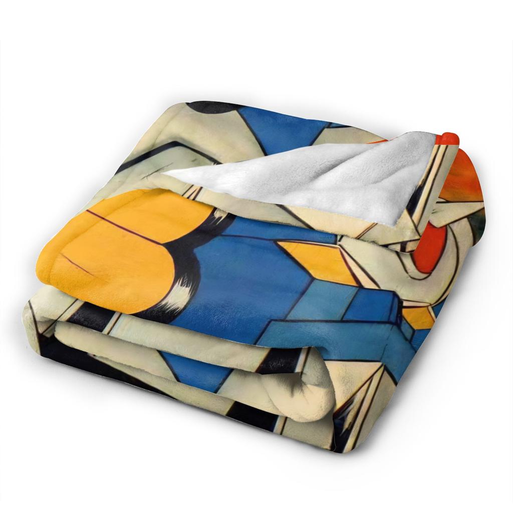 UFO Robot Grendizers Goldorak Blankets Japan Anime Fleece Funny Warm Throw Blankets for Home Restaurant Winter Car