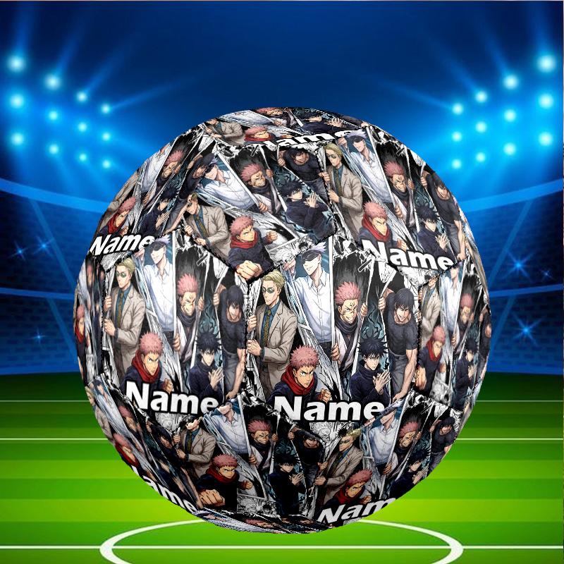 Custom Name Personalized Jujutsu Kaisen Print Size 5 Soccer Ball Training & Match Football, for Team, Kicking, Gift for Football