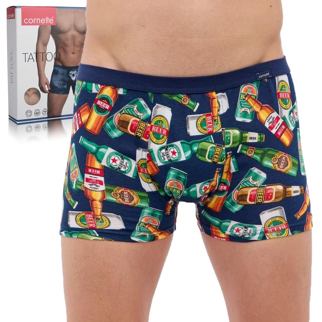 Cornette Herren TATTOO Boxershorts 280/236 Baumwolle FLASCHEN