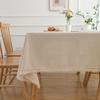 Rectangle Daisy Tablecloth with Tassel - Floral Tablecloth as Spring Decorations for The Home, Spring Summer Plaid Tablecloth for Holiday,Party Decor