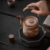 Handmade Coarse Pottery Teapot with Handle  Antique Ball Hole Tea Filter Ceramic Teapot Single Tea Brewing Device Tea Infuser