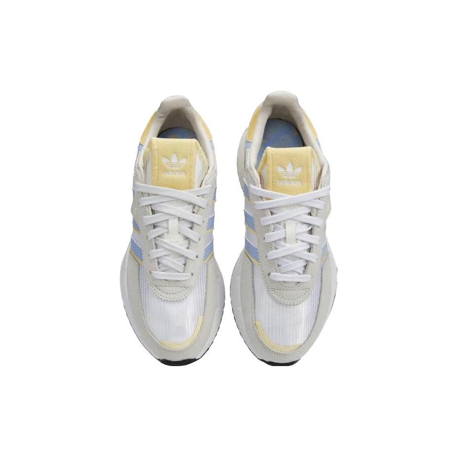 adidas Retropy F2 Białe Niebieski Świt Damskie Sneakersy Rdzenna Biel Prawie Żółty HQ1988