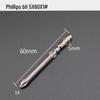GOOD801 Electric Phillips Head Screwdriver Bit, 5mm Shank, 3mm Magnetic, 60mm Length