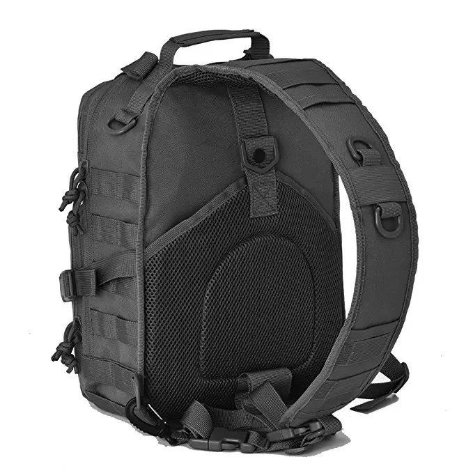 Outdoor Water-Repellent Wear-Resistant Tactical Crossbody Backpack for Travel, Cycling, Hiking, and Sports